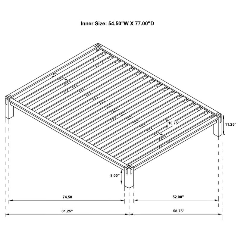 Gislen Easy Assembly Wood Platform Bed