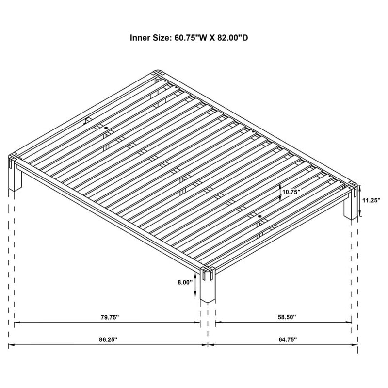 Gislen Easy Assembly Wood Platform Bed