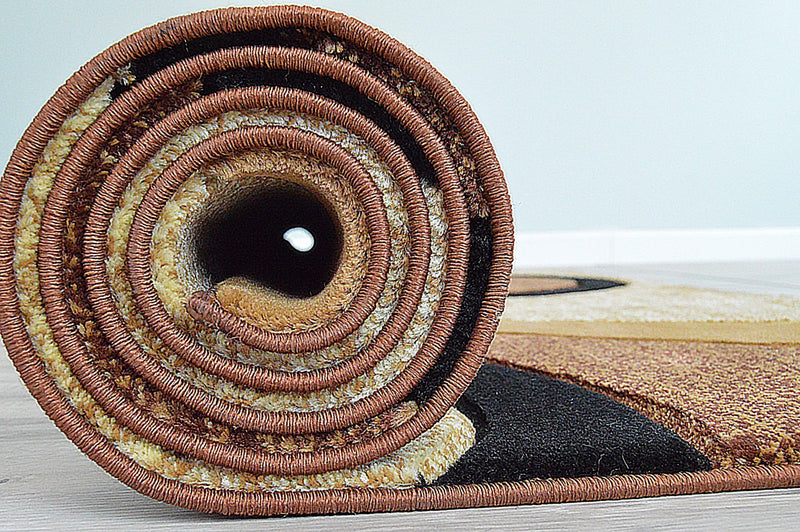 PREMIUM Design 327 Espresso 7 Foot Round (6'6x6'6" Round)"