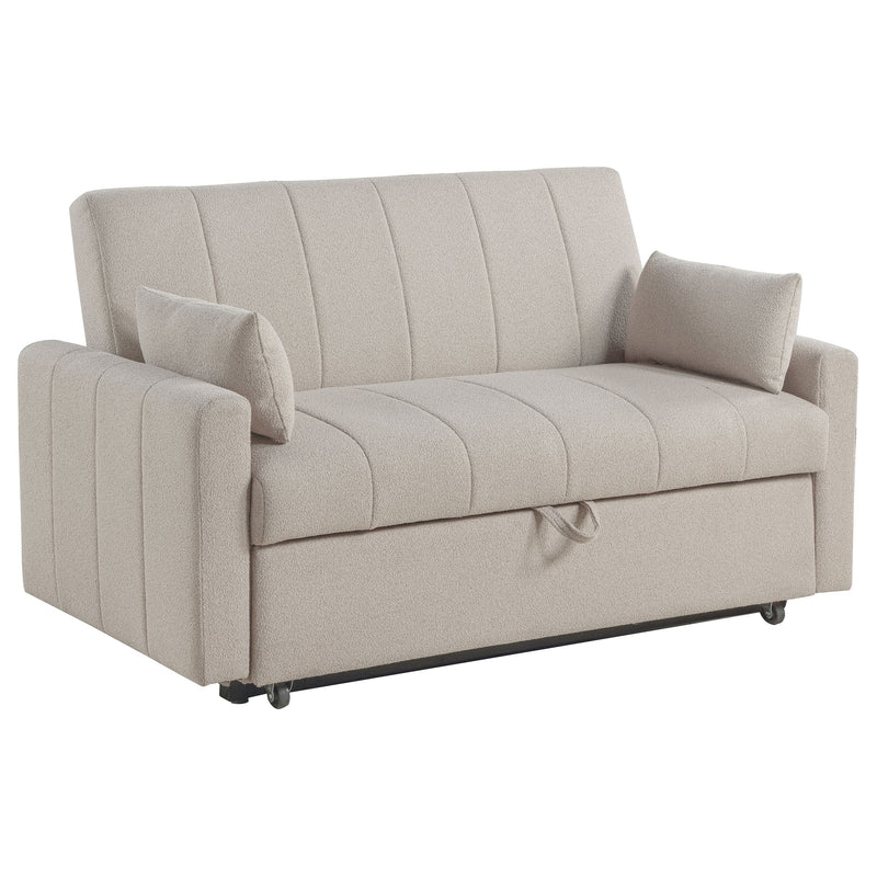 Sofá cama Portland tapizado en bouclé