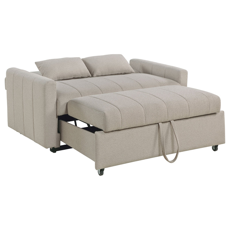 Sofá cama Portland tapizado en bouclé