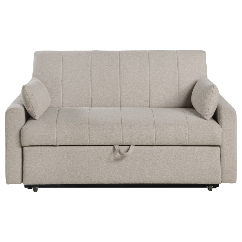 Sofá cama Portland tapizado en bouclé