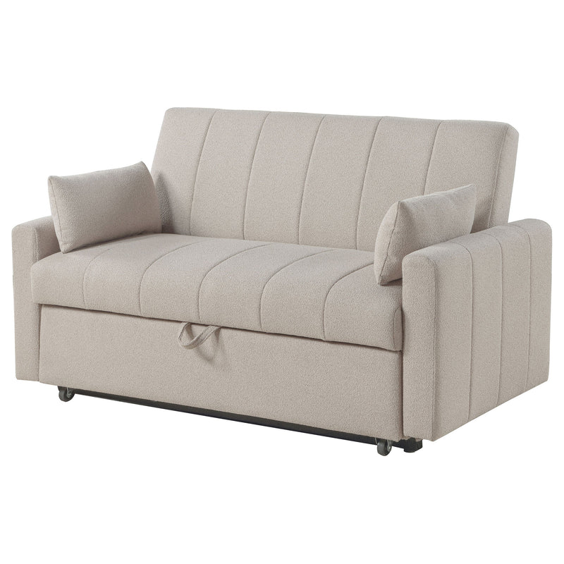 Sofá cama Portland tapizado en bouclé