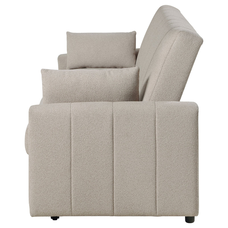 Sofá cama Portland tapizado en bouclé