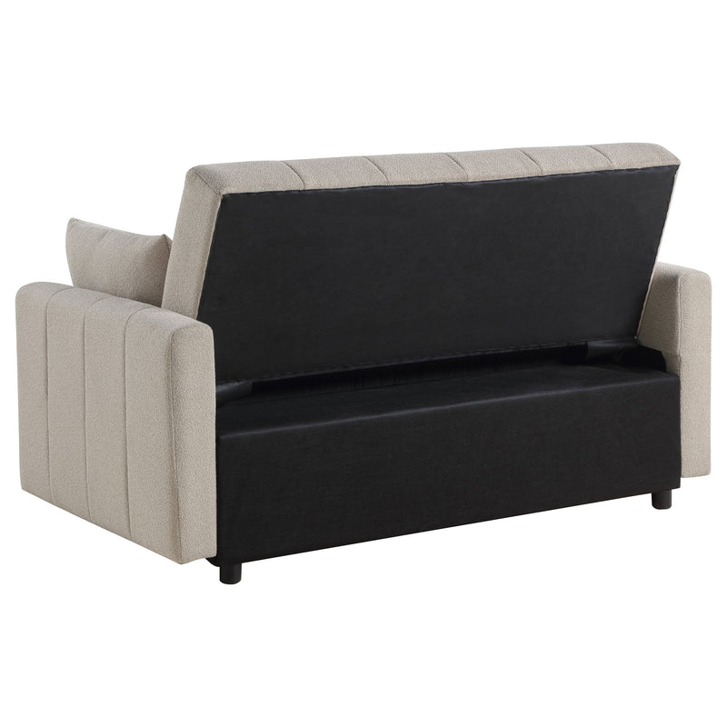Sofá cama Portland tapizado en bouclé