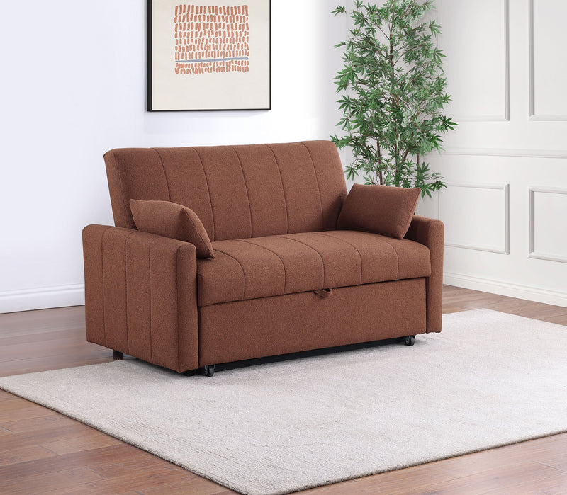 Sofá cama Portland tapizado en bouclé