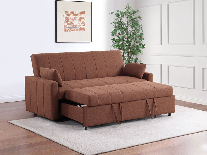 Sofá cama Portland tapizado en bouclé