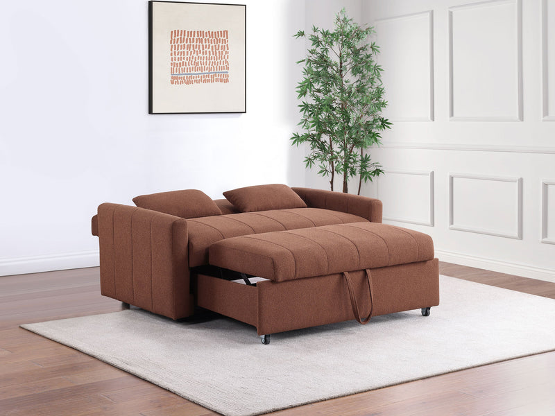 Sofá cama Portland tapizado en bouclé