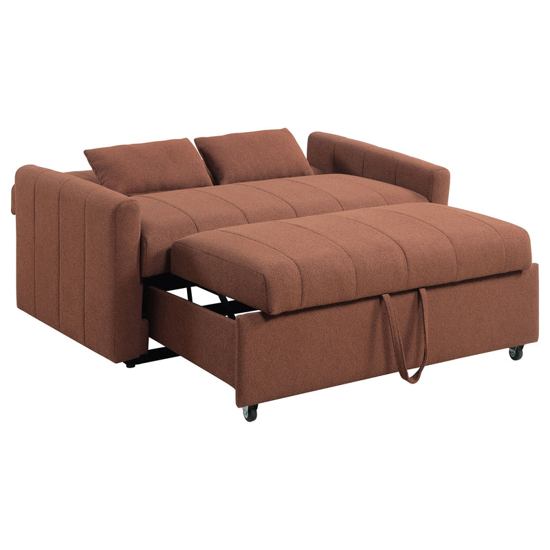 Sofá cama Portland tapizado en bouclé