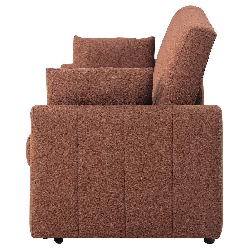 Sofá cama Portland tapizado en bouclé