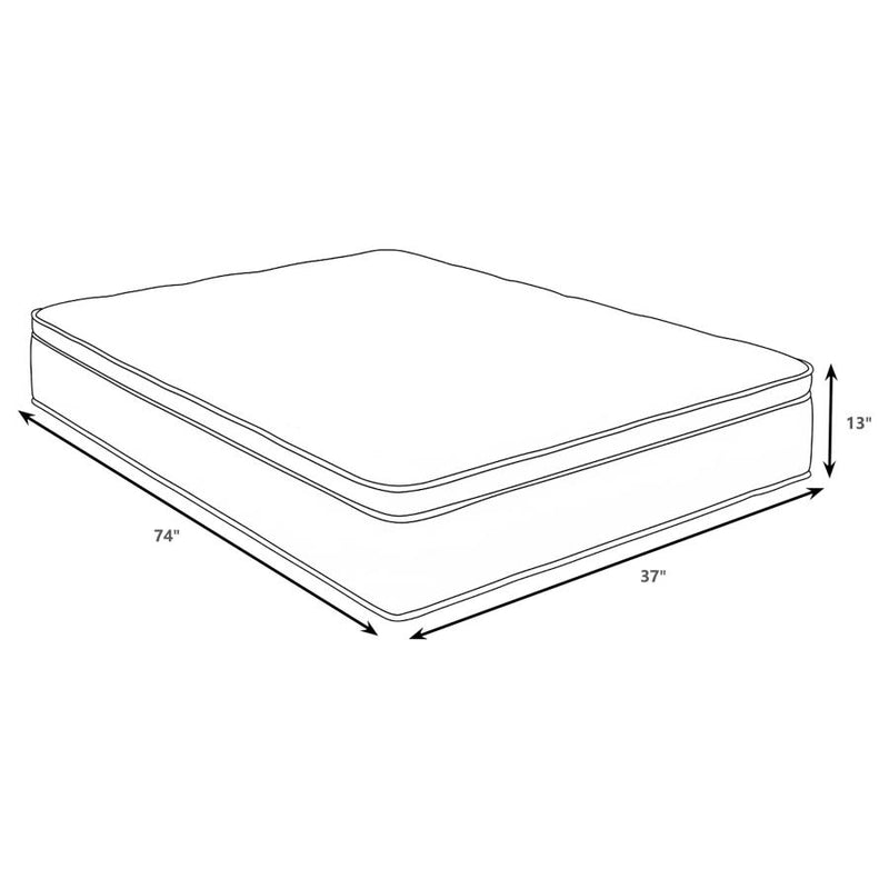 Sommet 13-inch Bamboo Euro Top Memory Foam Hybrid Mattress