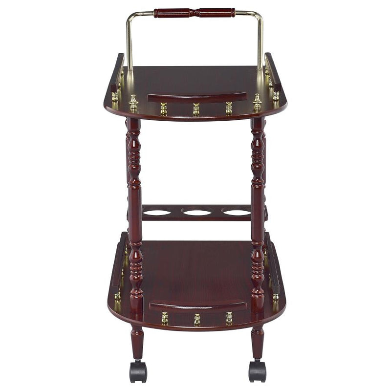 Palmer 2-tier Rectangular Wood Bar Cart
