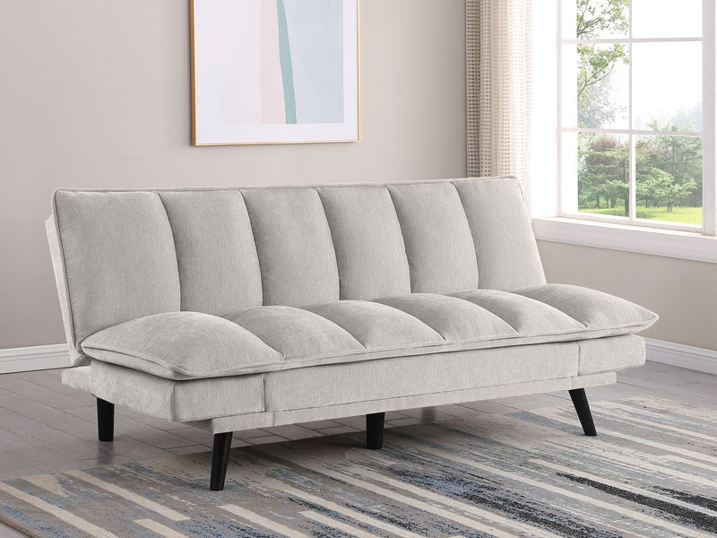 Sofá cama convertible tapizado Laredo con capitoné