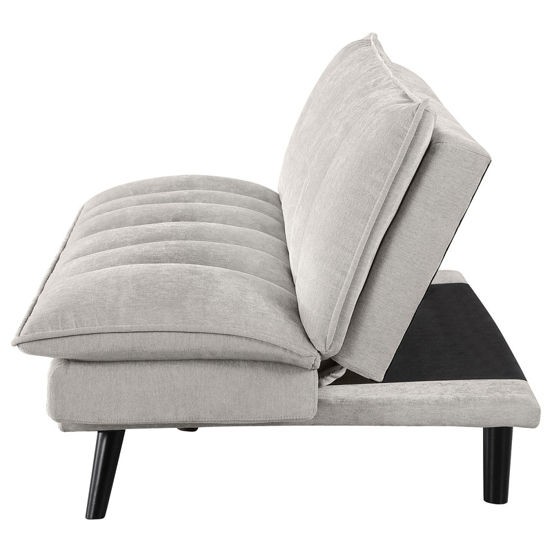 Sofá cama convertible tapizado Laredo con capitoné
