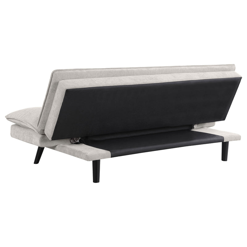 Sofá cama convertible tapizado Laredo con capitoné