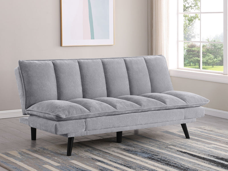 Sofá cama convertible tapizado Laredo con capitoné