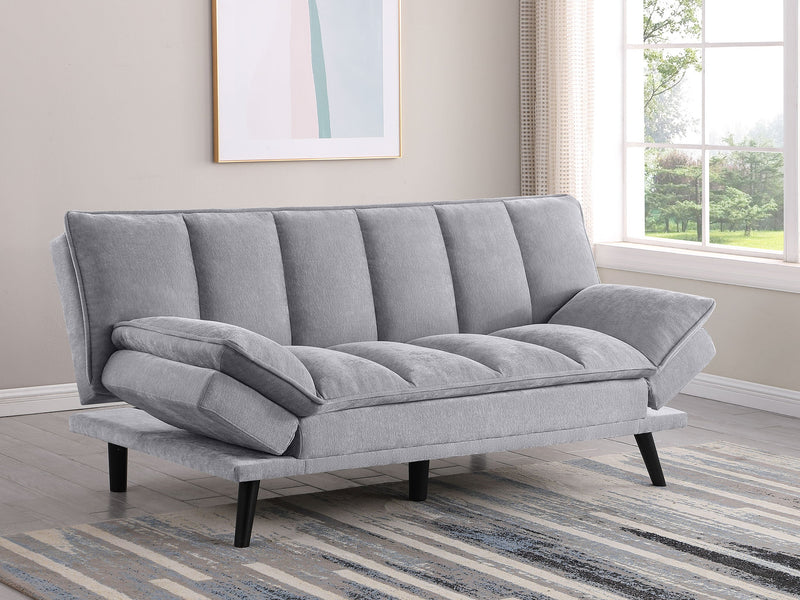 Sofá cama convertible tapizado Laredo con capitoné