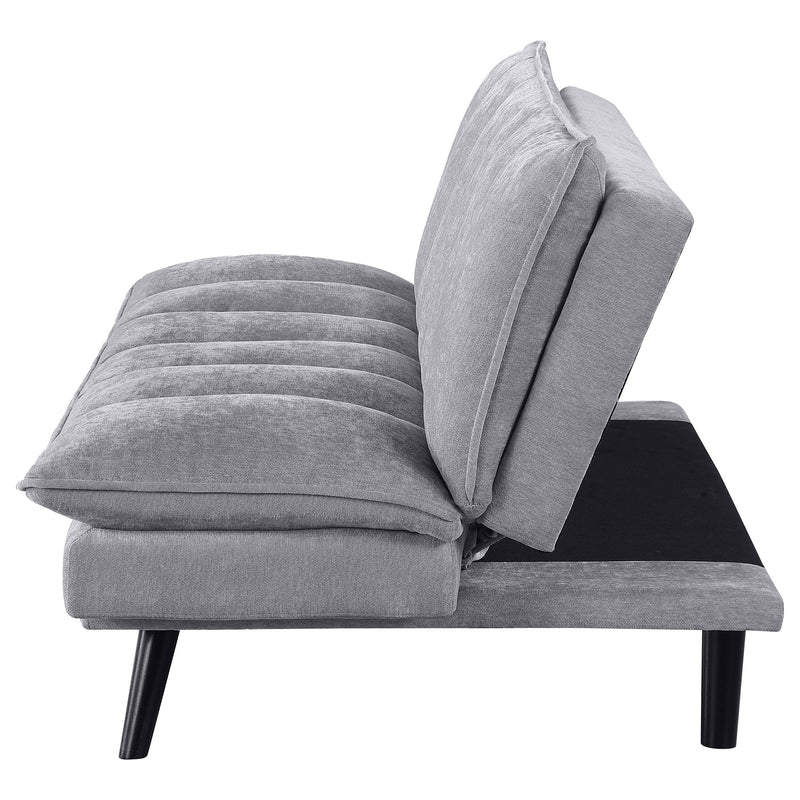 Sofá cama convertible tapizado Laredo con capitoné