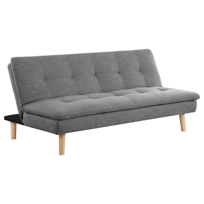 Scout Upholstered Tufted Convertible Sofa Bed Grey