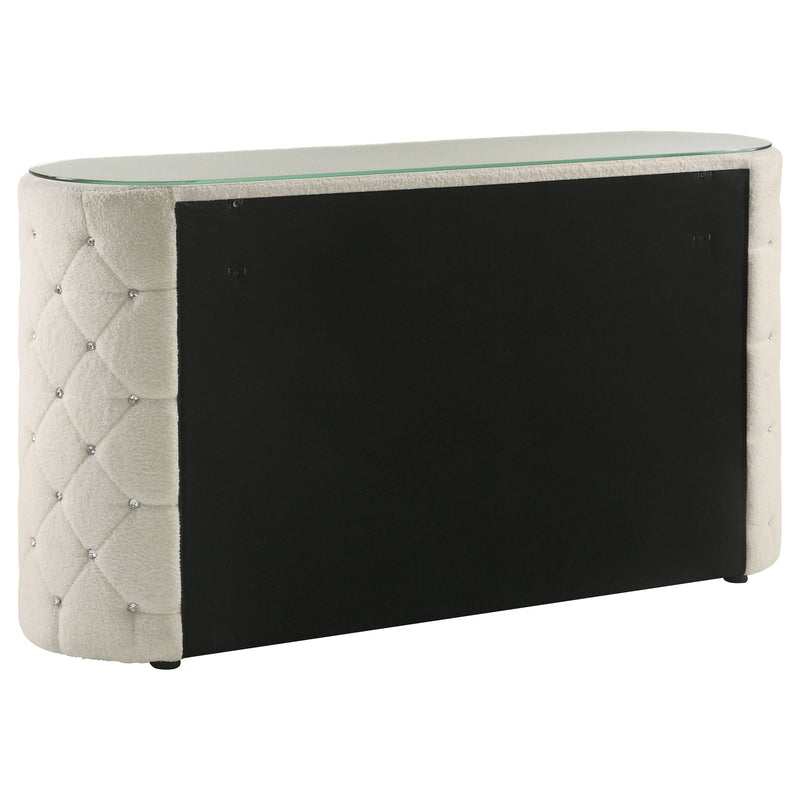 Juego de dormitorio tapizado Sonya Color marfil