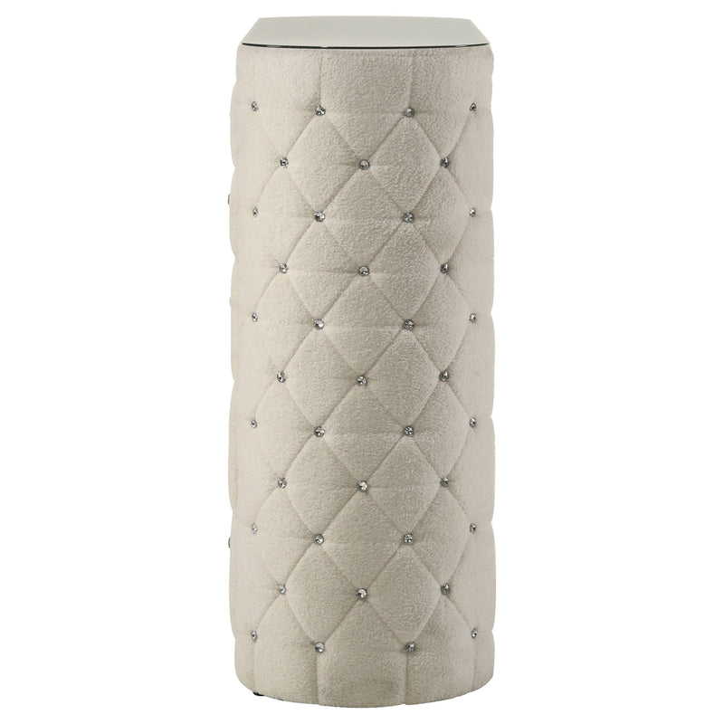 Sonya 5-drawer Upholstered Bedroom Chest of Drawers Ivory