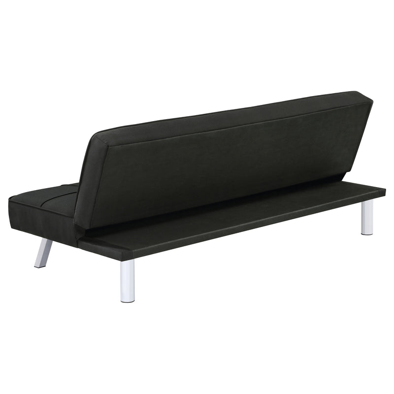 Sofá cama convertible tapizado Joel Tufted negro