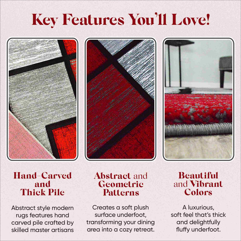 PREMIUM Design 3995 Red 2x8 Runner (2'2x7'3")"