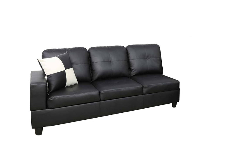 Colección de sala de estar seccional Riviera Black