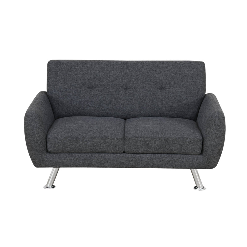 Colección de sala de estar Jordan Black Grey Loveseat