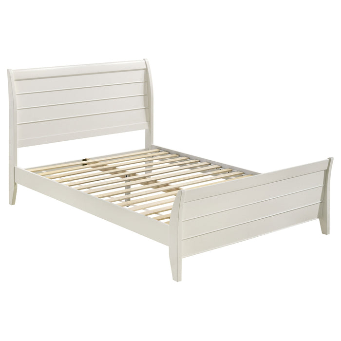 Selena Bedroom Set Sleigh Headboard Buttermilk