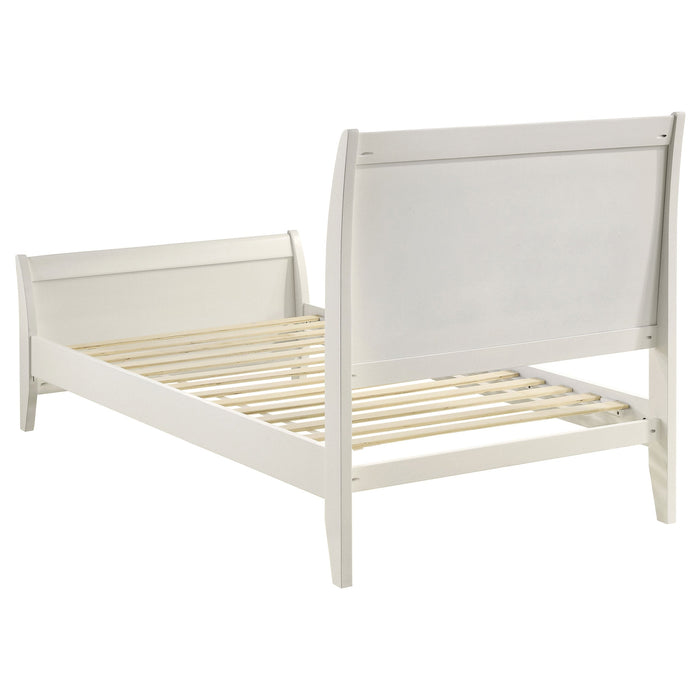 Selena Bedroom Set Sleigh Headboard Buttermilk