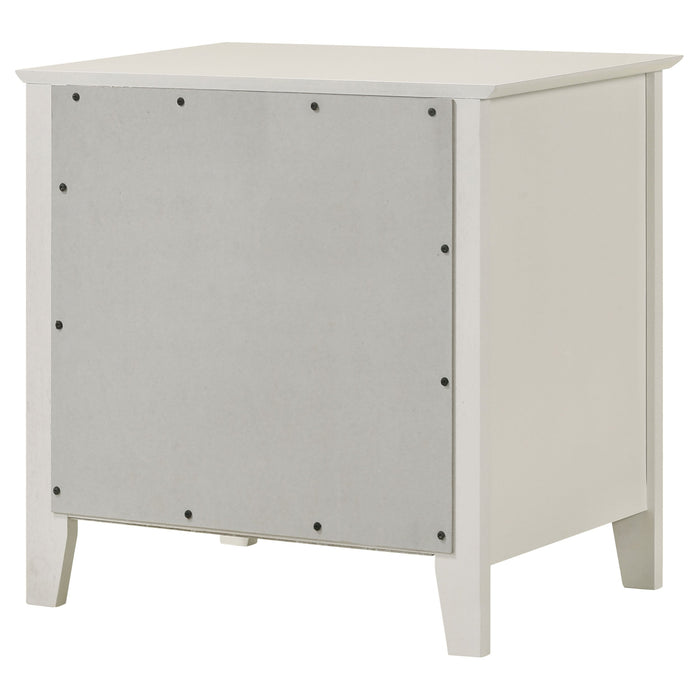 Selena 2-drawer Nightstand Cream White