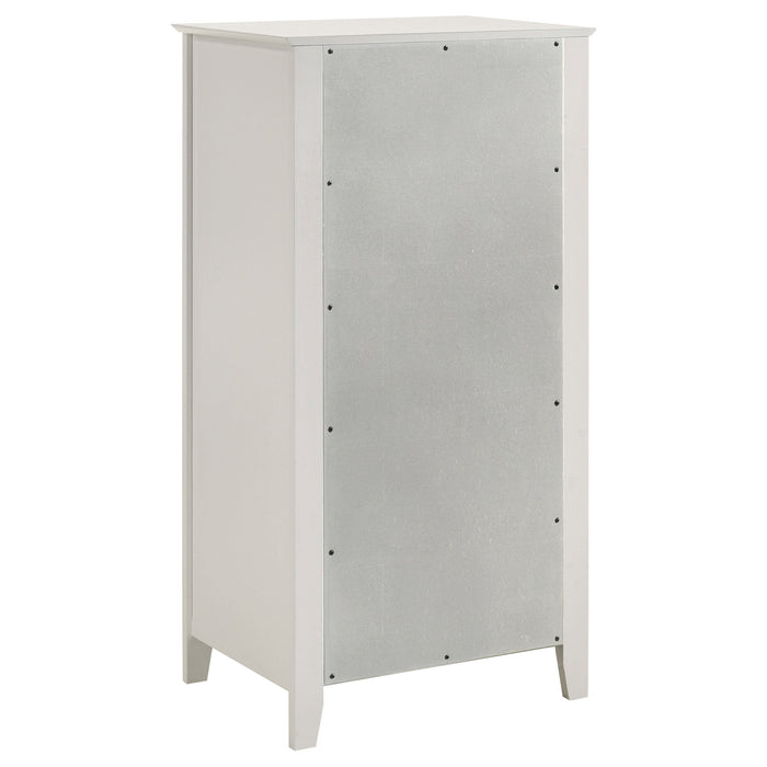 Selena 5-drawer Chest Cream White