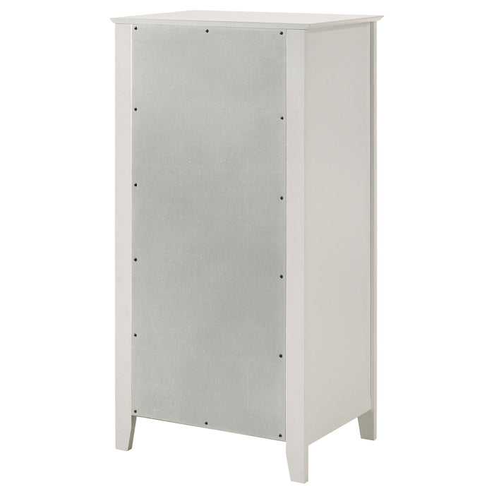 Selena 5-drawer Chest Cream White