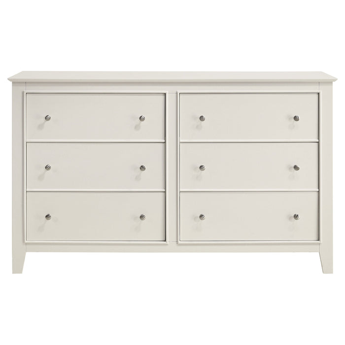 Selena Storage Bedroom Set with Sleigh Headboard Buttermilk