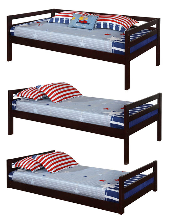 Sandler Twin Triple Bunk Bed Cappuccino