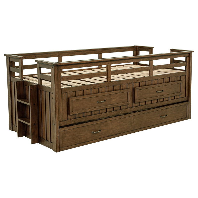 Cama nido doble Carlsbad Wood con cama extraíble