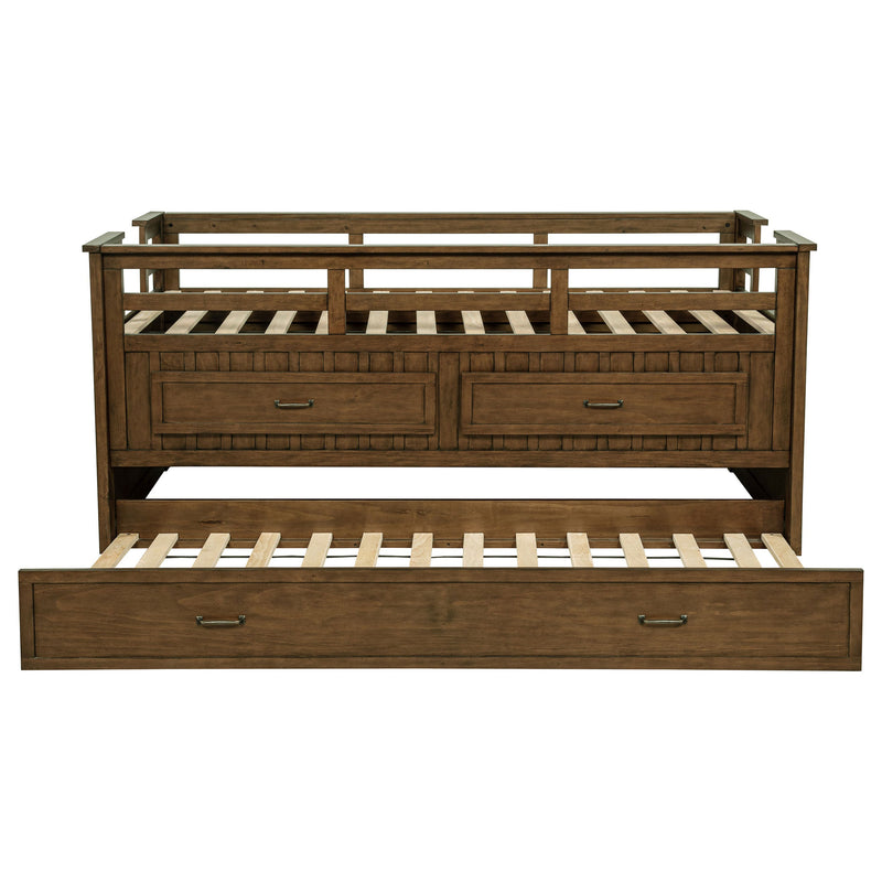 Cama nido doble Carlsbad Wood con cama extraíble