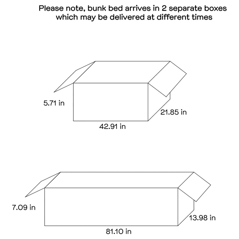 Flynn Wood Twin Over Twin Bunk Bed Weathered Brown