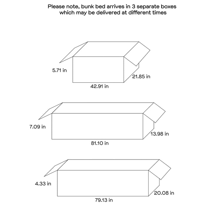Flynn Wood Twin Over Twin Bunk Bed Weathered Brown
