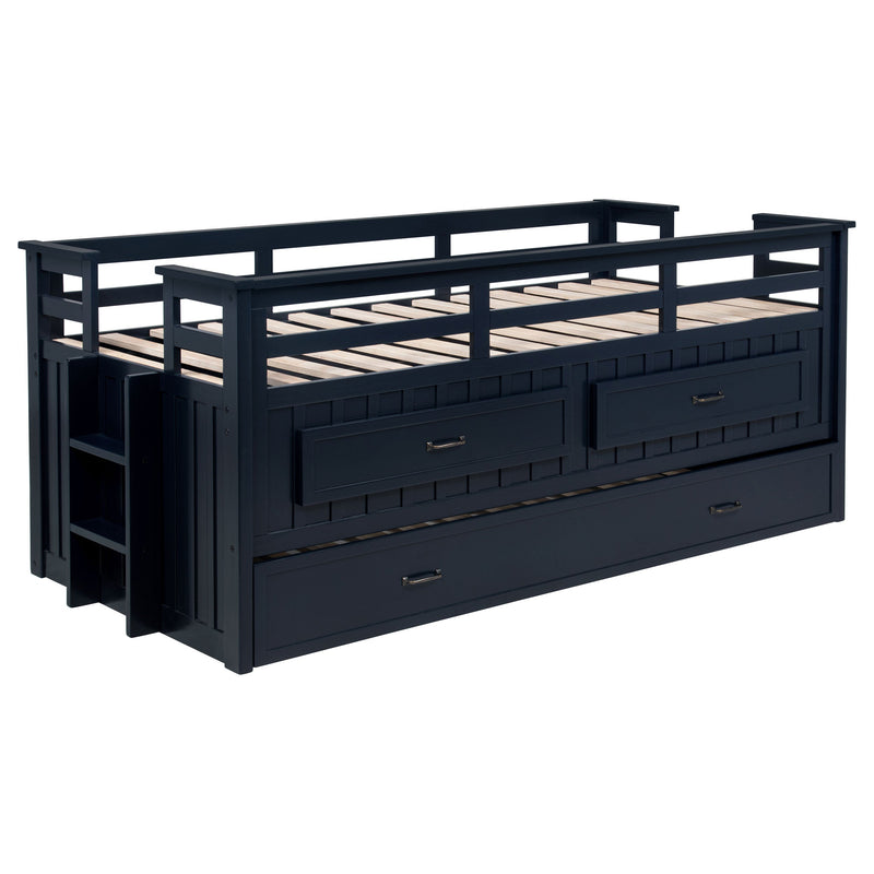 Cama nido doble Carlsbad Wood con cama extraíble
