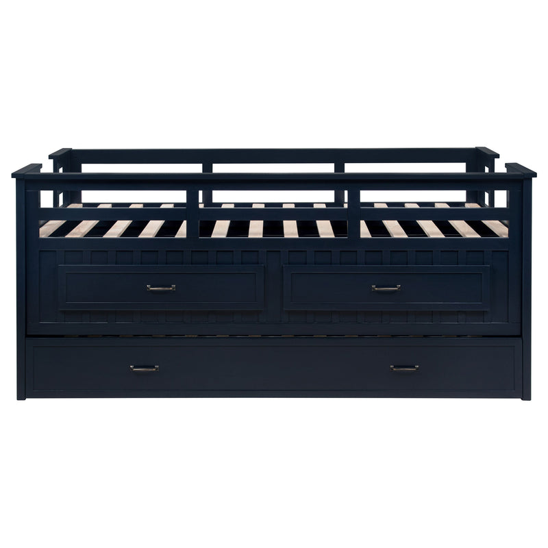 Cama nido doble Carlsbad Wood con cama extraíble