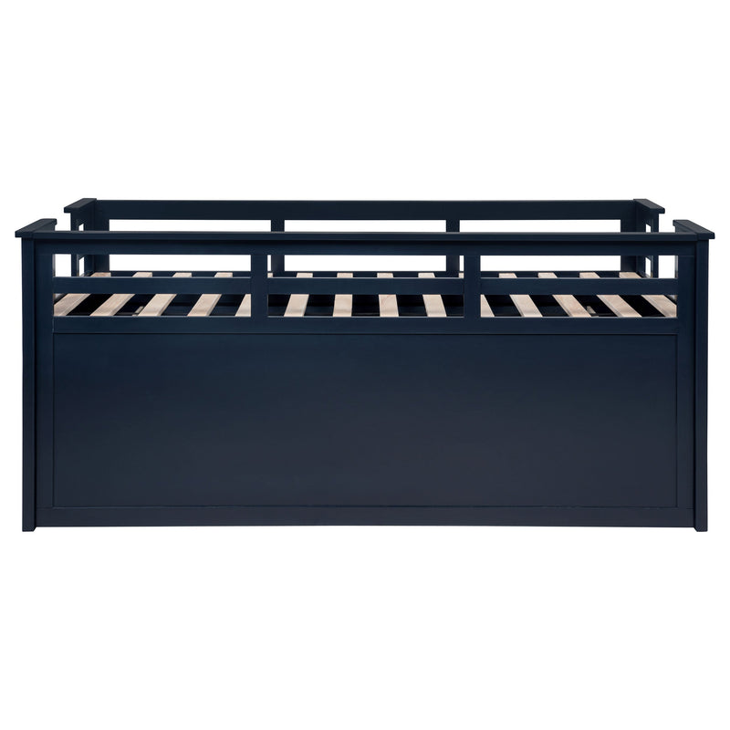 Cama nido doble Carlsbad Wood con cama extraíble