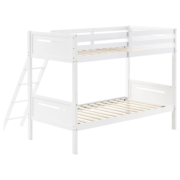 Littleton Wood Twin Over Twin Bunk Bed Espresso