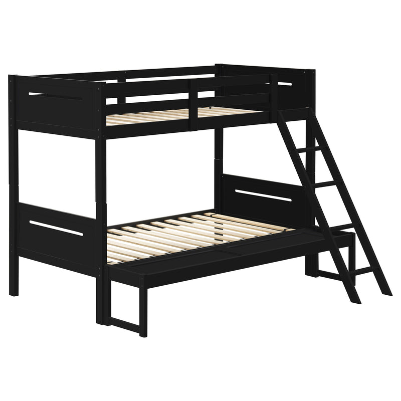 Littleton Wood Twin Over Twin Bunk Bed Espresso