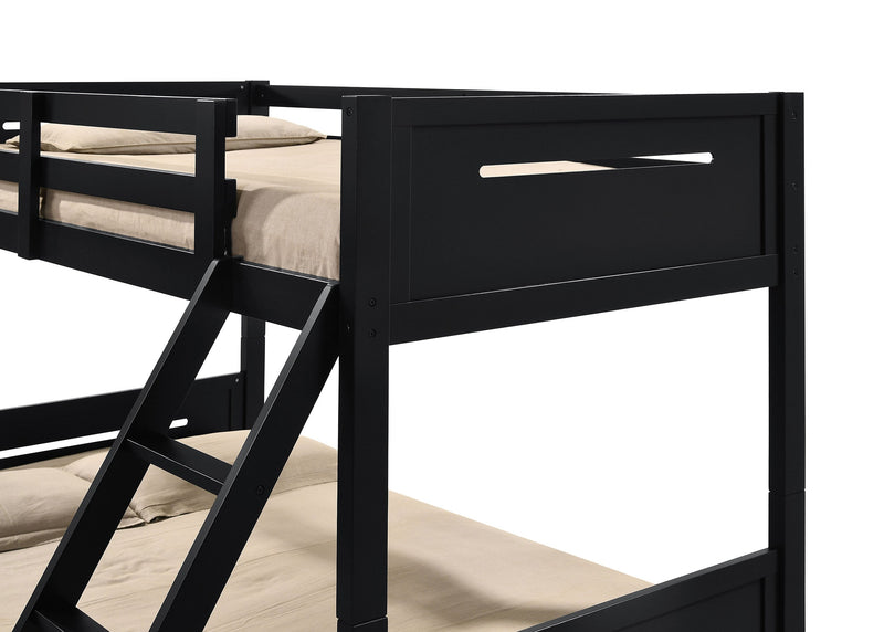 Littleton Wood Twin Over Twin Bunk Bed Espresso