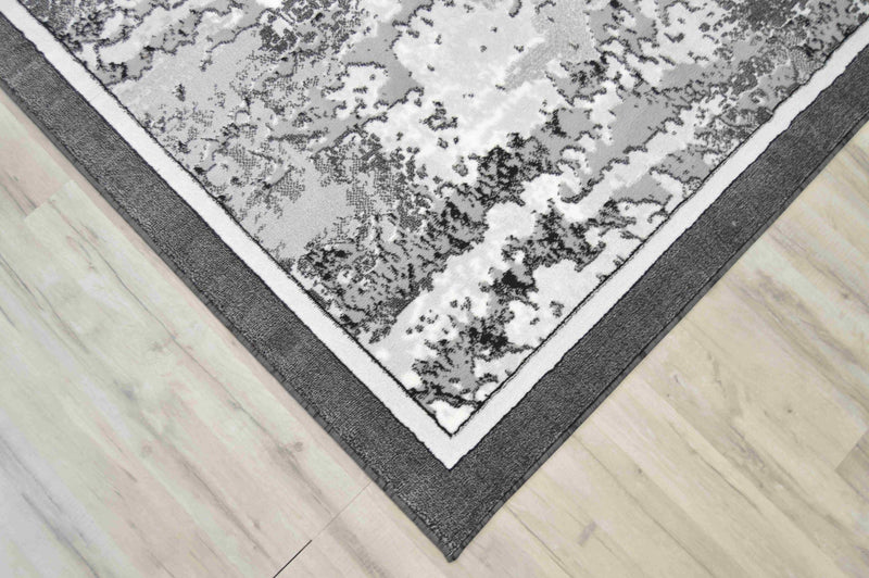 SULTAN Rug DESIGN 407 Black 2x8 Runner (2'2x7'3")"