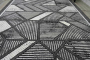 SULTAN Rug DESIGN 410 Black 2x8 Runner (2'2x7'3")"