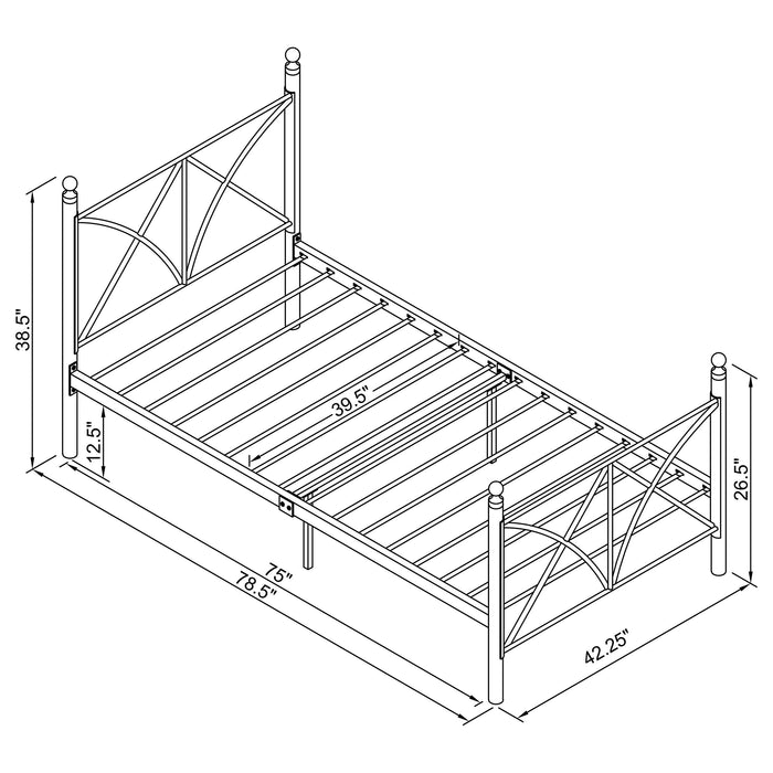 Hart  Platform Bed White