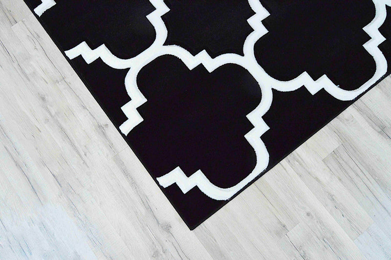 PREMIUM Rug Design 4518 Black 2x4 (2'6x3'9")"
